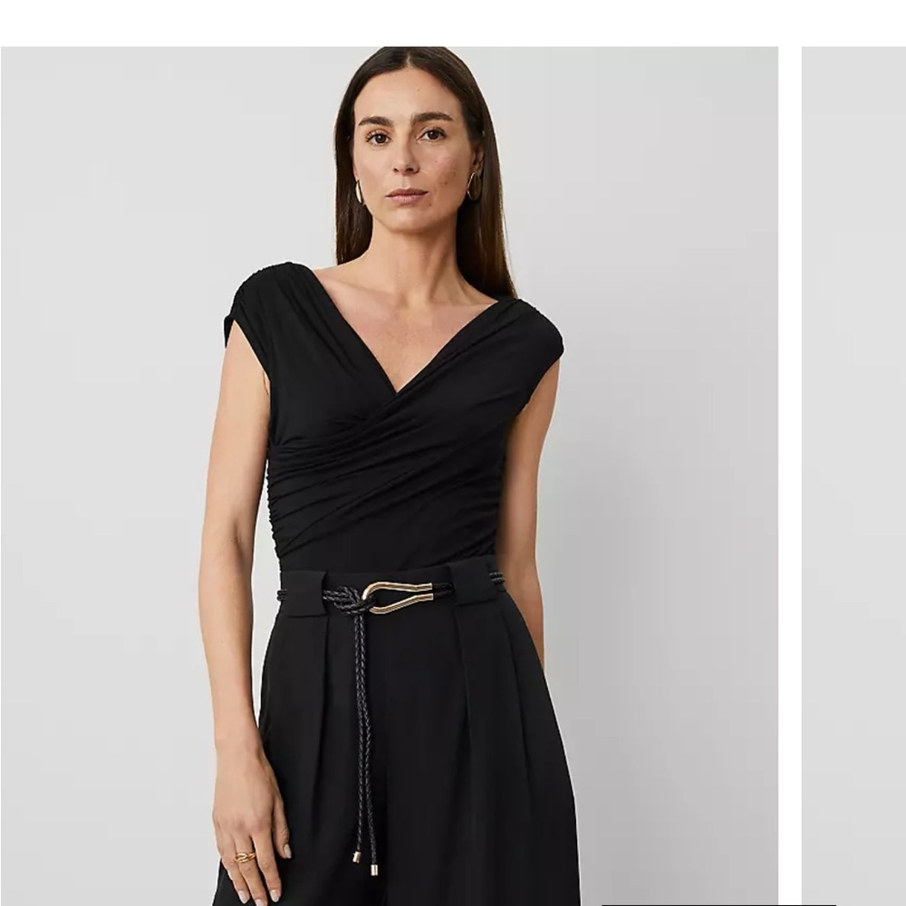Ann Taylor Black Bodysuit One Piece